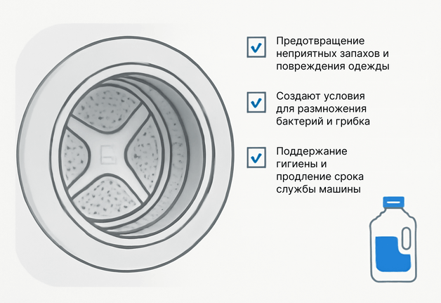 Зачем и как часто нужно чистить барабан стиральной машины